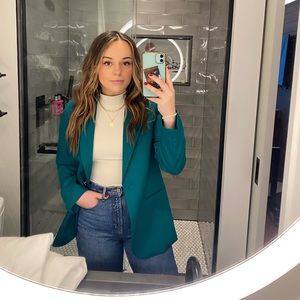 Emerald green H&M blazer